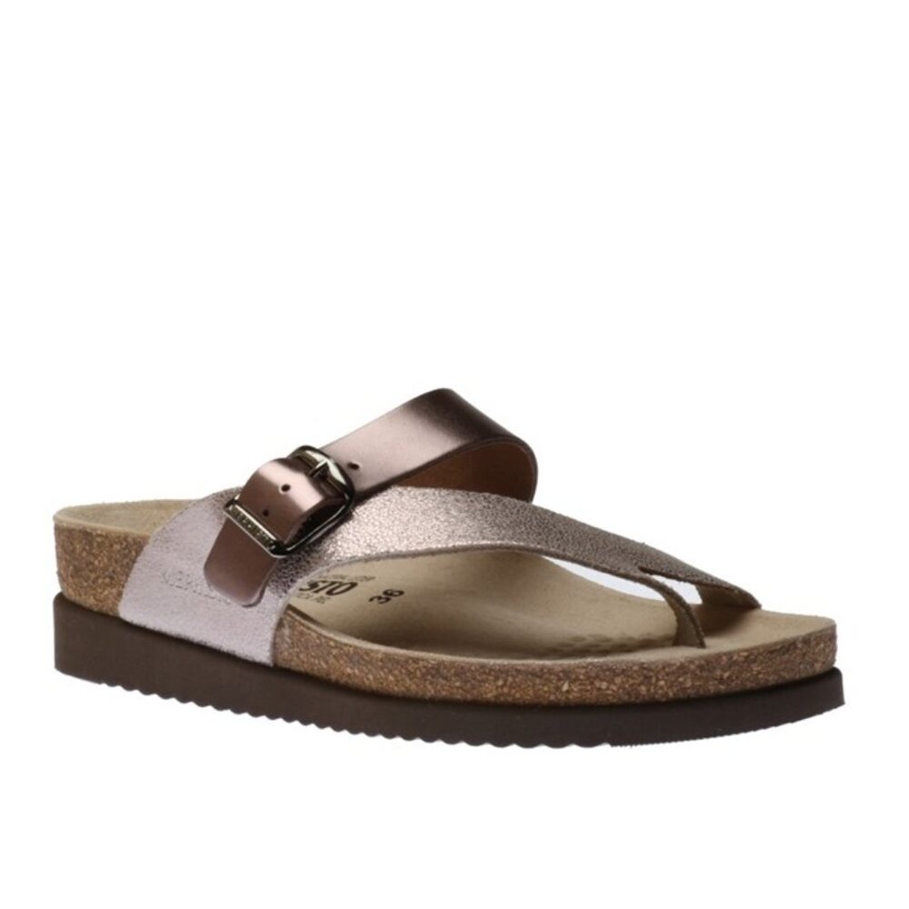 Helen Mix Old Pink Metallic Thong Sandal